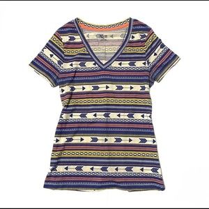 Mossimo Printed V-Neck Tee